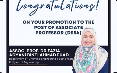Dr. Fazia Adyani promoted to Associate Professor