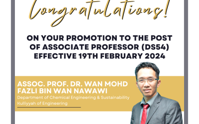Dr. Wan Mohd Fazli promoted to Associate Professor