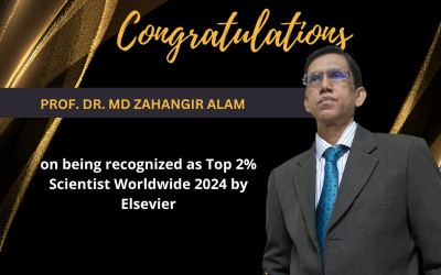 Prof. Zahangir has been recognized as one of the Top 2% Scientists in the World (2024)