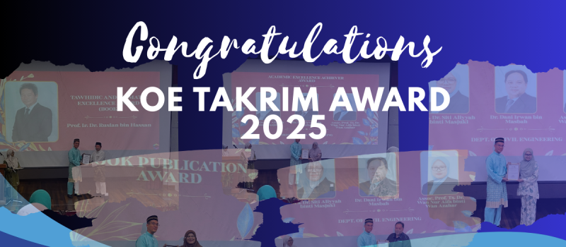 Congratulations to All KOE Takrim Award 2025 Recipients