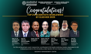 Top 2% Scientist Worldwide Elsevier 2025