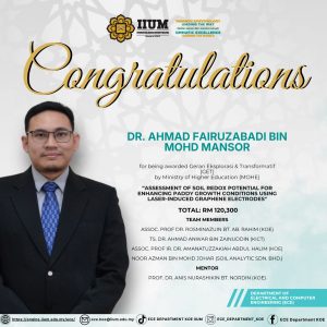 Dr Ahmad Fairuz_GET Grant